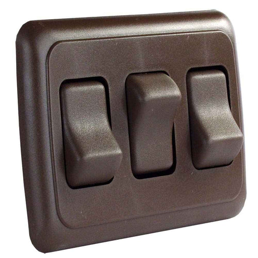 Buy JR Products 12155 Triple Rocker Switch Assembly - Brown - Switches and