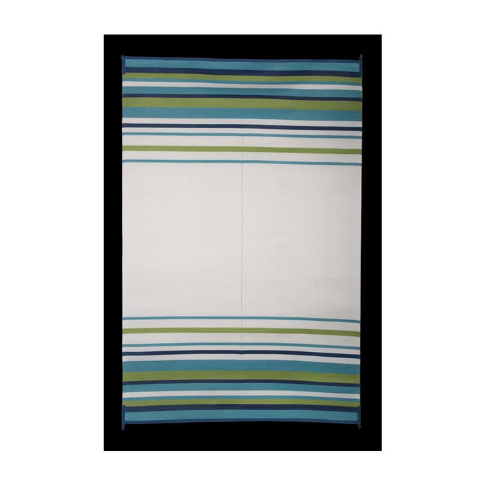 Buy Faulkner 68678 Mat Striped 9X12 Aqua/Navy/Lime/White - Camping and