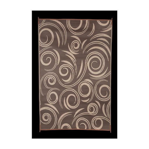 Buy Faulkner 68860 Mat Swirl 9X12 Brown/Beige - Camping and Lifestyle