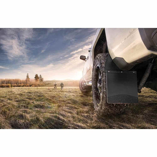Buy Husky Liners 17097 Mud Flaps Kick Back Mud Flaps 12" Wide - Stainless