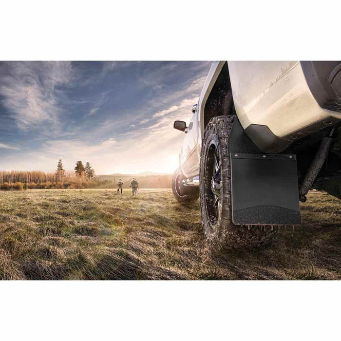 Buy Husky Liners 17101 Mud Flaps Kick Back Mud Flaps 12" Wide - Black Top