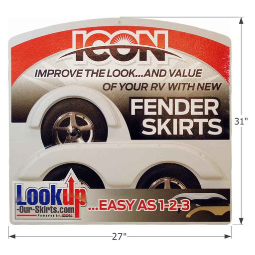 Buy Icon 12063 Icon Fender Skirt Sign - Point of Sale Online|RV Part Shop