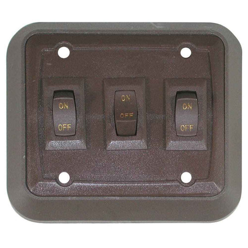 Buy Valterra BZ7318 Switch w/Wall Plate Brown Triple - Switches and