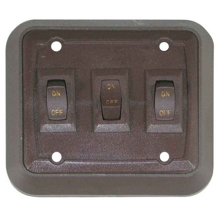 Buy Valterra BZ7318 Switch w/Wall Plate Brown Triple - Switches and