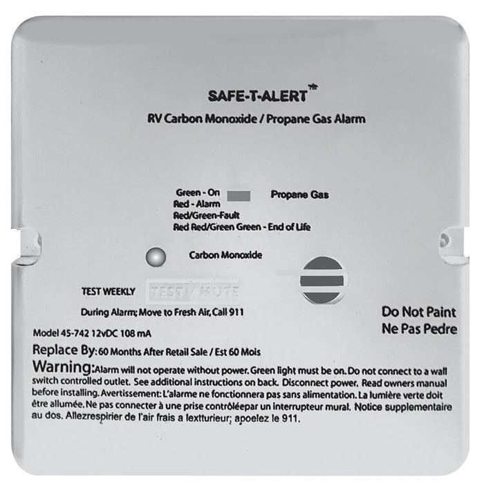Buy By Safe-T-Alert, Starting At Safe T Alert Propane/CO Alarms Flush