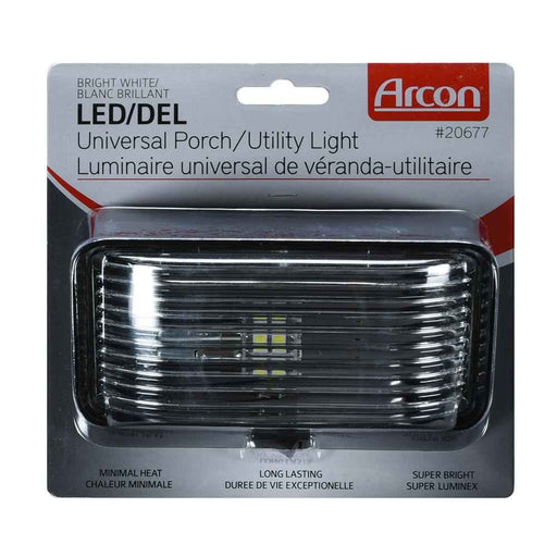 Buy Arcon 20677 LED Rectangular Porch Light Switched Black Clear -