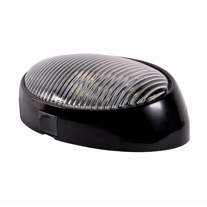 Buy Arcon 20681 LED Oval Porch Light Switched Black Clear - Lighting