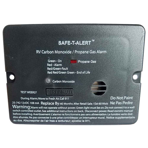 Combo Carbon Monoxide Propane Alarm - Surface Mount - Mini - Black