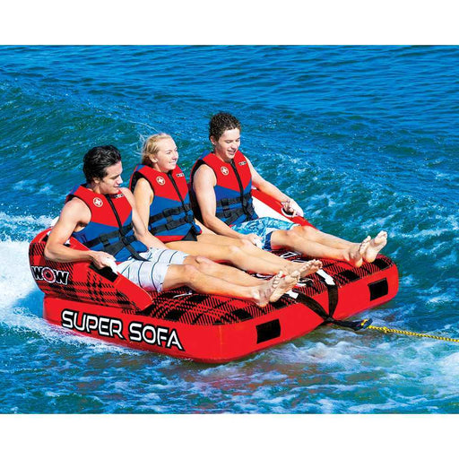 Buy WOW Watersports 21-1040 Super Sofa Towable - 3 Person - Watersports