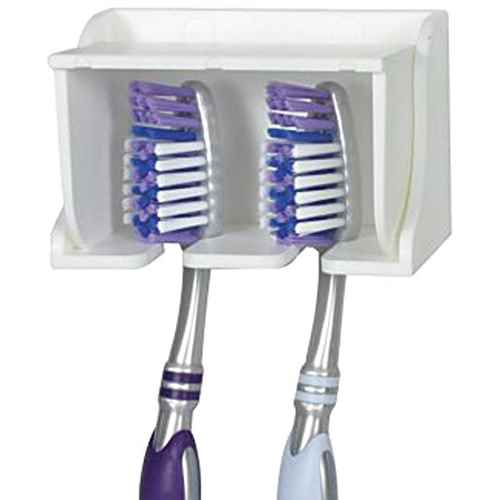 Buy Camco 57203 White Pop-A-Toothbrush Wall Mounted Toothbrush Holder -