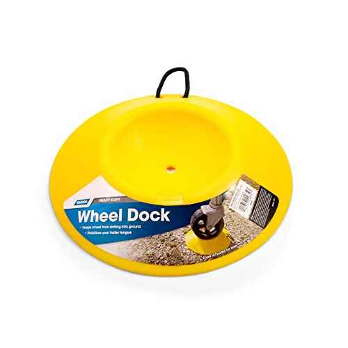Buy Camco 44632 Heavy Duty Wheel Dock with Rope Handle Yellow - Chocks