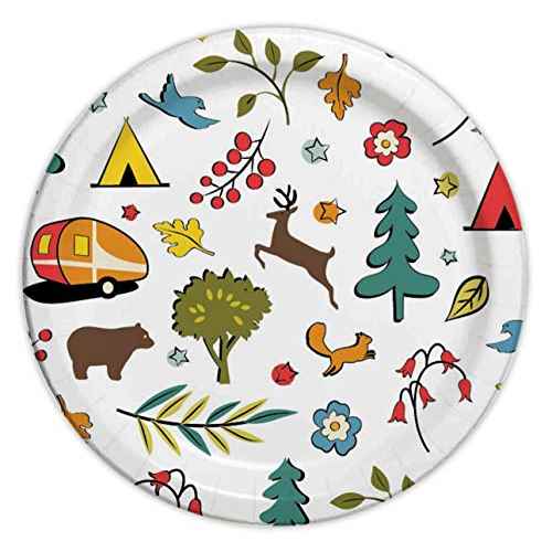 Buy Camp Casual CC-007W8 P PLATES 24PK -8.5" INTO THE WOODS -  Online|RV