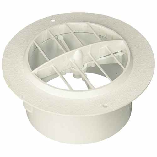 Buy D & W 3840WH Heat Vent 4" White Nondampered Plastic - Furnaces