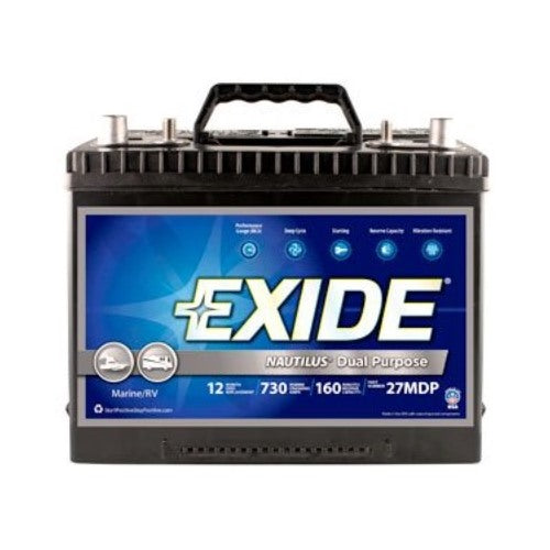 Buy Exide Batteries 27MDP Exide Nautilus Marine Battery 27 — RV Part ...