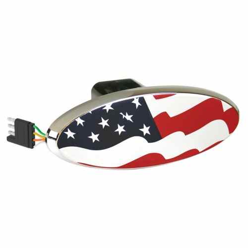 Buy Highland 8652455 HITCH CVR US FLAG LIGHTED - Receiver Covers Online|RV
