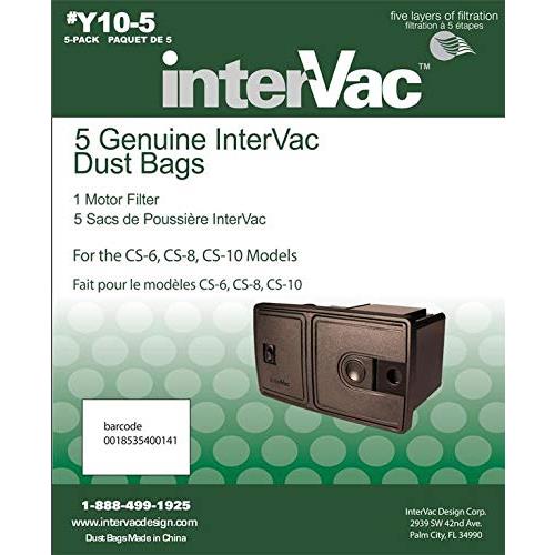 Buy Intervac Y10-5 Y10-5 DUST BAGS CS-6 & CS-8 MODELS -  Online|RV Part