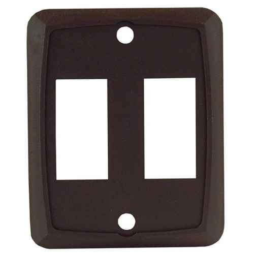 Buy JR Products 128915 5Pk Double Wall Plate Brown - Switches and