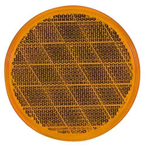 Buy Optronics RE21ABP 3" Round Reflector Amber Adhesive Mount - Towing