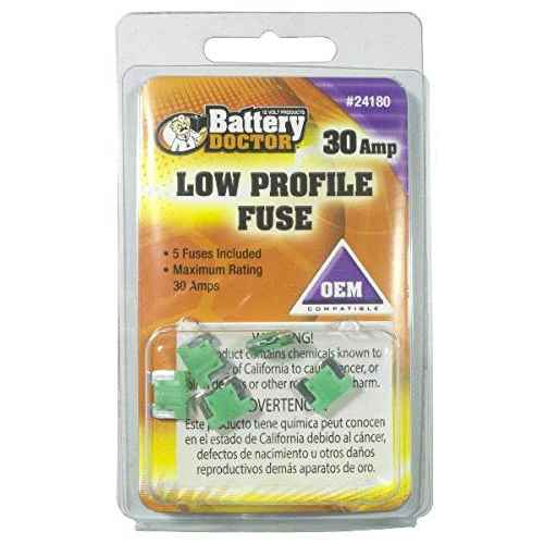 Buy Wirthco 24180 Low Profile ATM Mini Fuse, 5 Pack - 12-Volt Online|RV