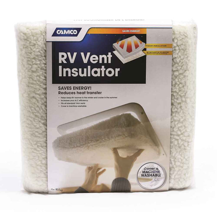 RV Vent Insulator And Skylight Cover Without Reflective Surface, Fits Standard 14" RV Vents 