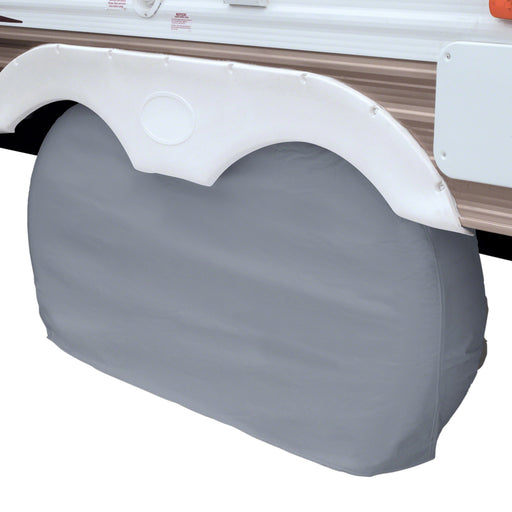 Up To 27" Dual Axle Wheel Cover - Gray 