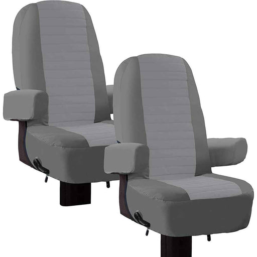 Overdrive RV Captain Seat Cover-2 Pack, Grey