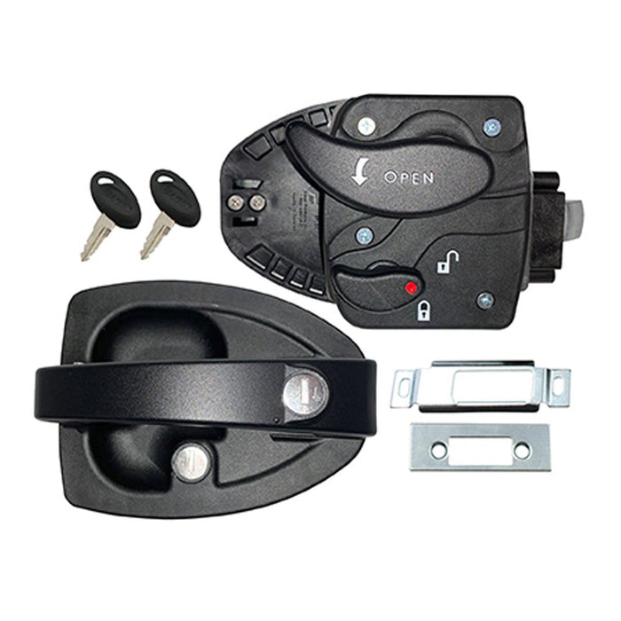 Buy AP Products 013521 Bauer Travel Handle Lockset Black - Doors Online|RV