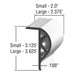 SM COM P-Shape Dock Coil Retail Pack, 10-Feet, White