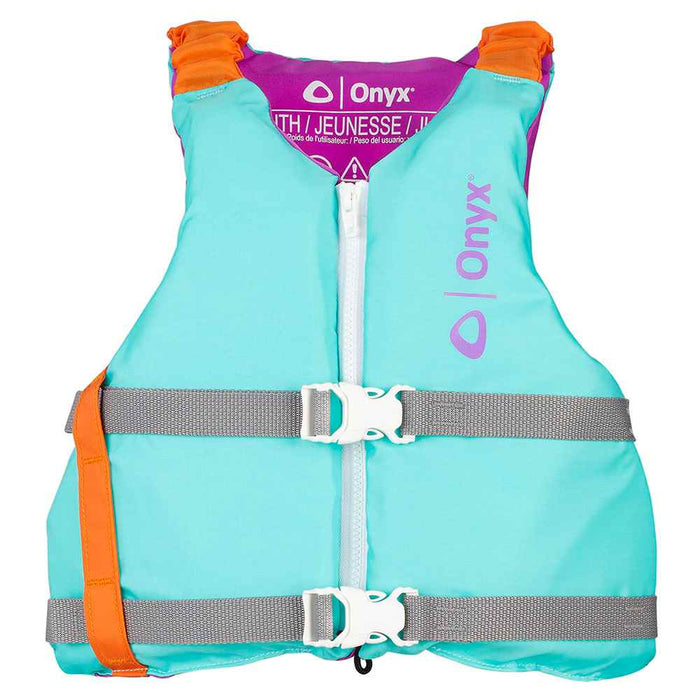 Buy Onyx Outdoor 121900-505-002-21 Youth Universal Paddle Vest - Aqua -