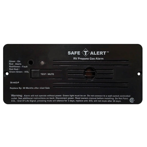 Buy Safe-T-Alert 30-442-P-BL Classic LP Gas Alarm Flush Mount Black -