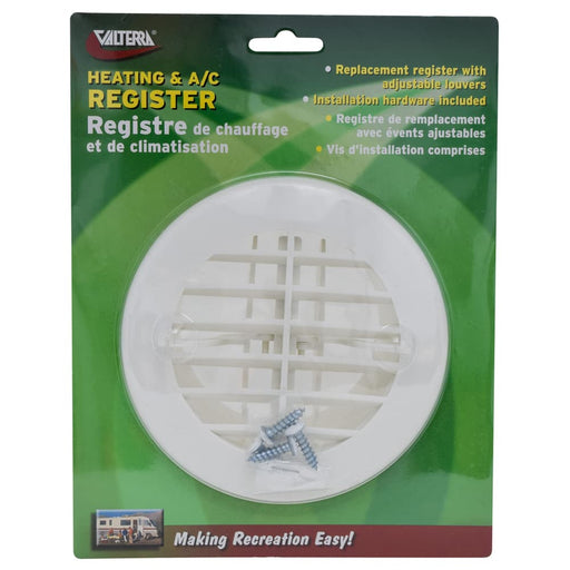 Buy Valterra A10-3350VP Round Register White Cd - Furnaces Online|RV Part