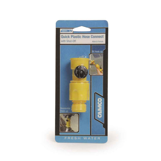 Buy Camco 20103 Quick Hose Connect with Shutoff Valve - Freshwater