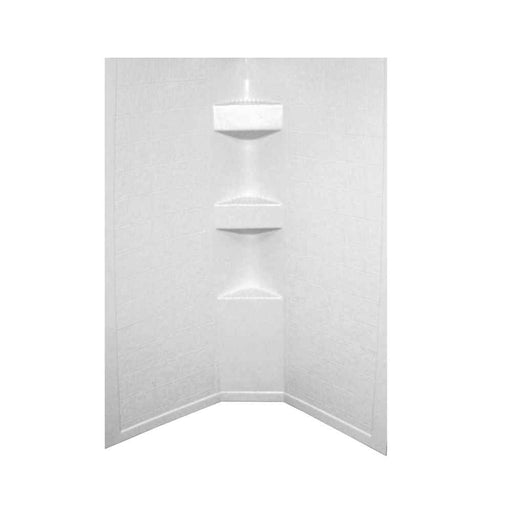 Buy Lippert 306204 White Slate 34X34X64 Neo Tile Shower Surround - Tubs