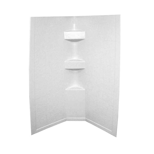 Buy Lippert 306204 White Slate 34X34X64 Neo Tile Shower Surround - Tubs
