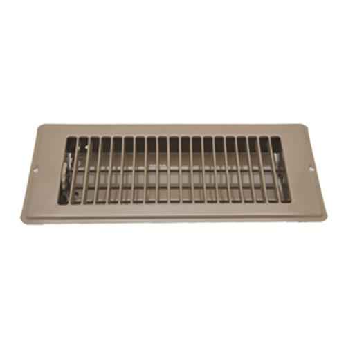 Buy AP Products 013-628 Floor Register 4 X 10 Brown Dampered Metal -