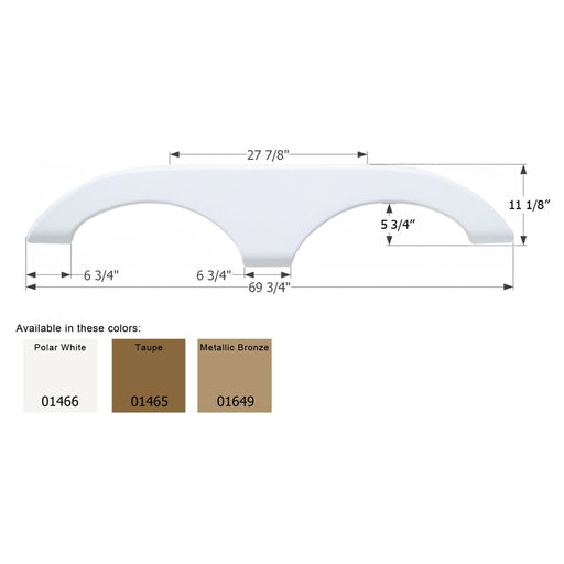 Buy Icon 01466 Keystone 5th Wheel Travel Trailer FS710 - Polar White -