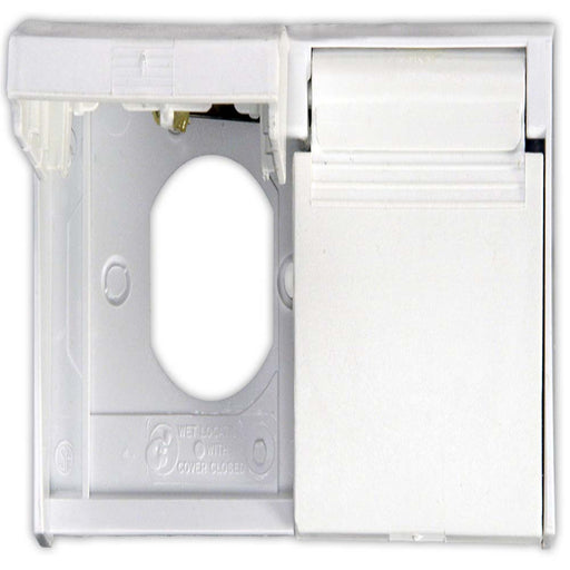 Buy JR Products 47505 Duplex Weatherproof Outlet Cover Polar White -
