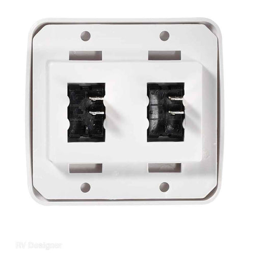 Buy RV Designer S533 Contoured Wall SWinch White Double - Switches and