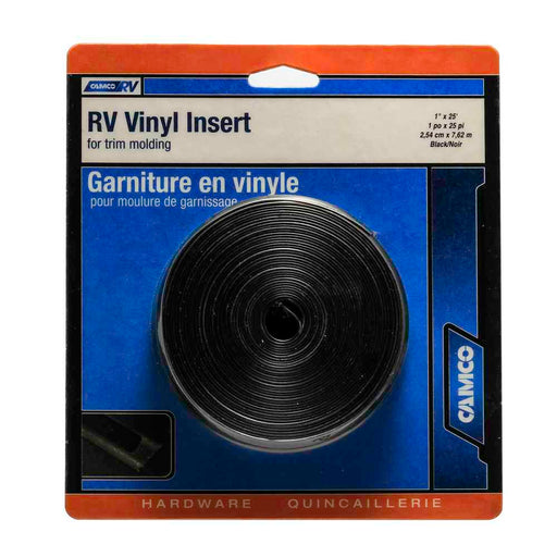 Buy Camco 25113 Vinyl Trim Insert (1" x 25', Black) - Hardware Online|RV