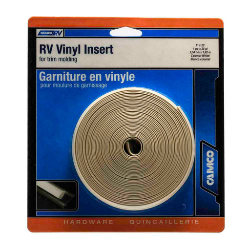 Buy Camco 25123 Vinyl Trim Insert (1" x 25', Off-White) - Hardware