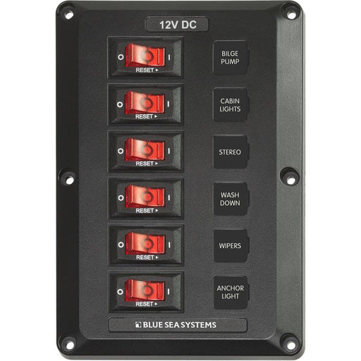 Buy Blue Sea 4352BSS Panel 12V DC 6 Position - Power Centers Online|RV