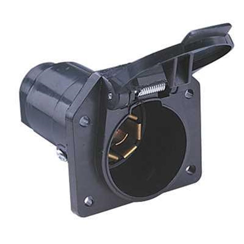 Buy Hopkins 48485 7-Way Blade Round Socket - Towing Electrical Online|RV