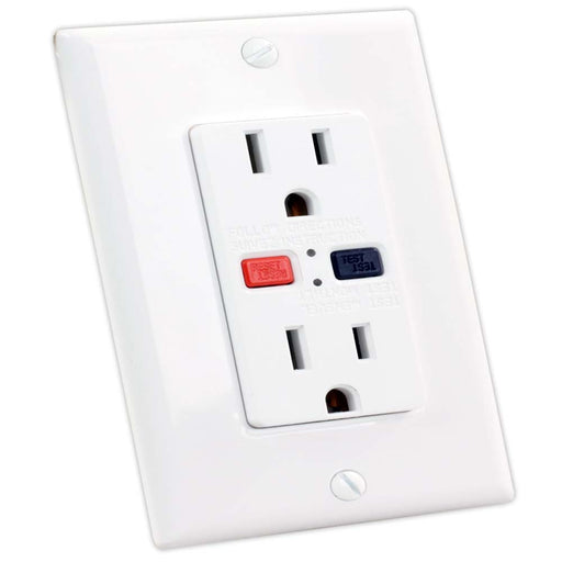 Buy JR Products 15005 120V/15A GFCI Ele Outlet White - Switches and
