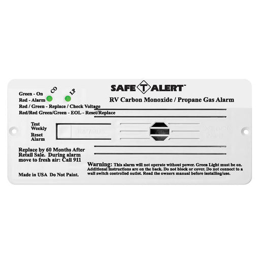 Buy Safe-T-Alert 35-742-WT Marine Technologies CO/LP Gas Alarm White Flush