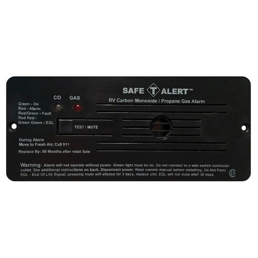 Buy Safe-T-Alert 35-742-BL Marine Technologies CO/LP Gas Alarm Black Flush