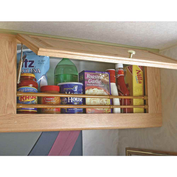 Buy Camco 43823 28" RV Refrigerator Bars Extend 16"-28" Oak 3 Pack -