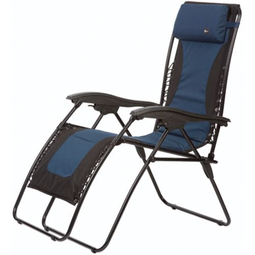Buy Faulkner 48968 Recliner Padded Blue/Black - Camping and Lifestyle