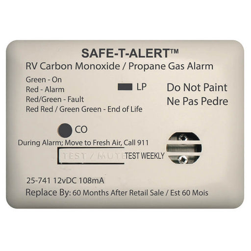 Buy Safe-T-Alert 25-741-WT Surface Mount LP Gas/Co Alarm White - Safety