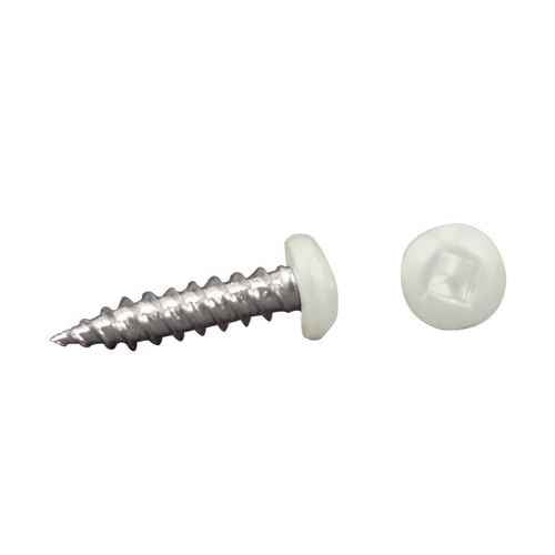 Buy AP Products 012PSQ5XX3 8 Pan Head Square Recess 1 White - Fasteners