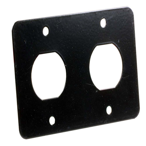 Buy JR Products 15165 12V/USB Mount Plate Double Black - Switches and